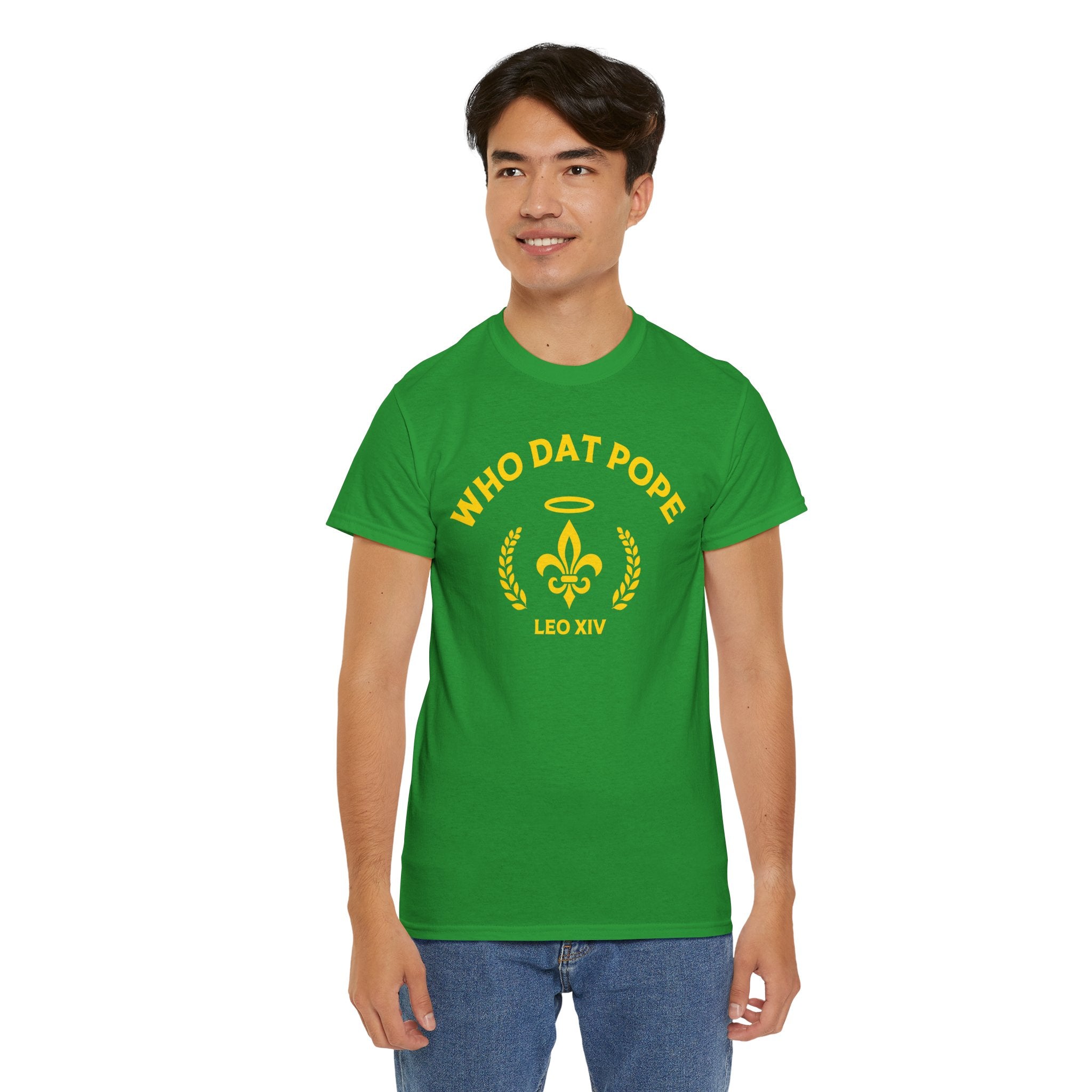 Who Dat Pope T-Shirt | Unisex Heavy Cotton Tee | Gift for Pope Lovers | Mardi Gras Apparel
