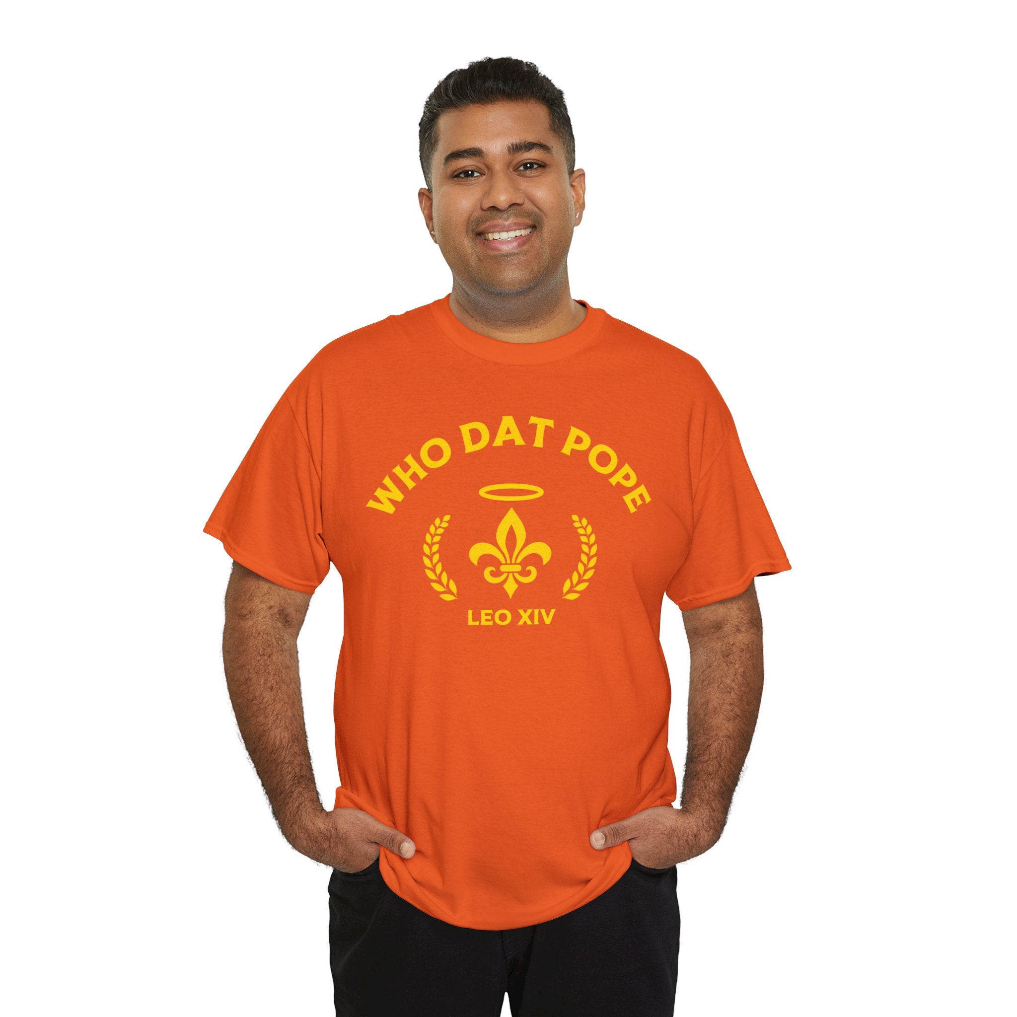 Who Dat Pope T-Shirt | Unisex Heavy Cotton Tee | Gift for Pope Lovers | Mardi Gras Apparel