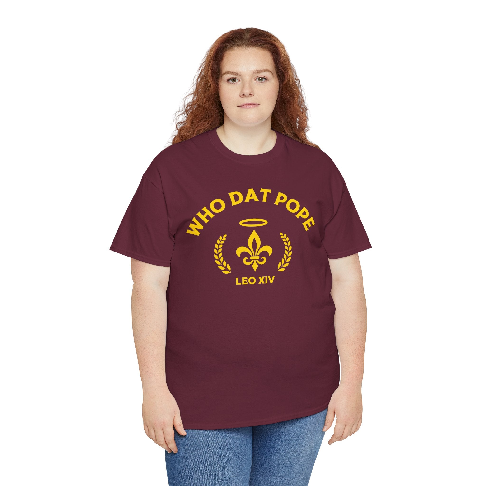 Who Dat Pope T-Shirt | Unisex Heavy Cotton Tee | Gift for Pope Lovers | Mardi Gras Apparel