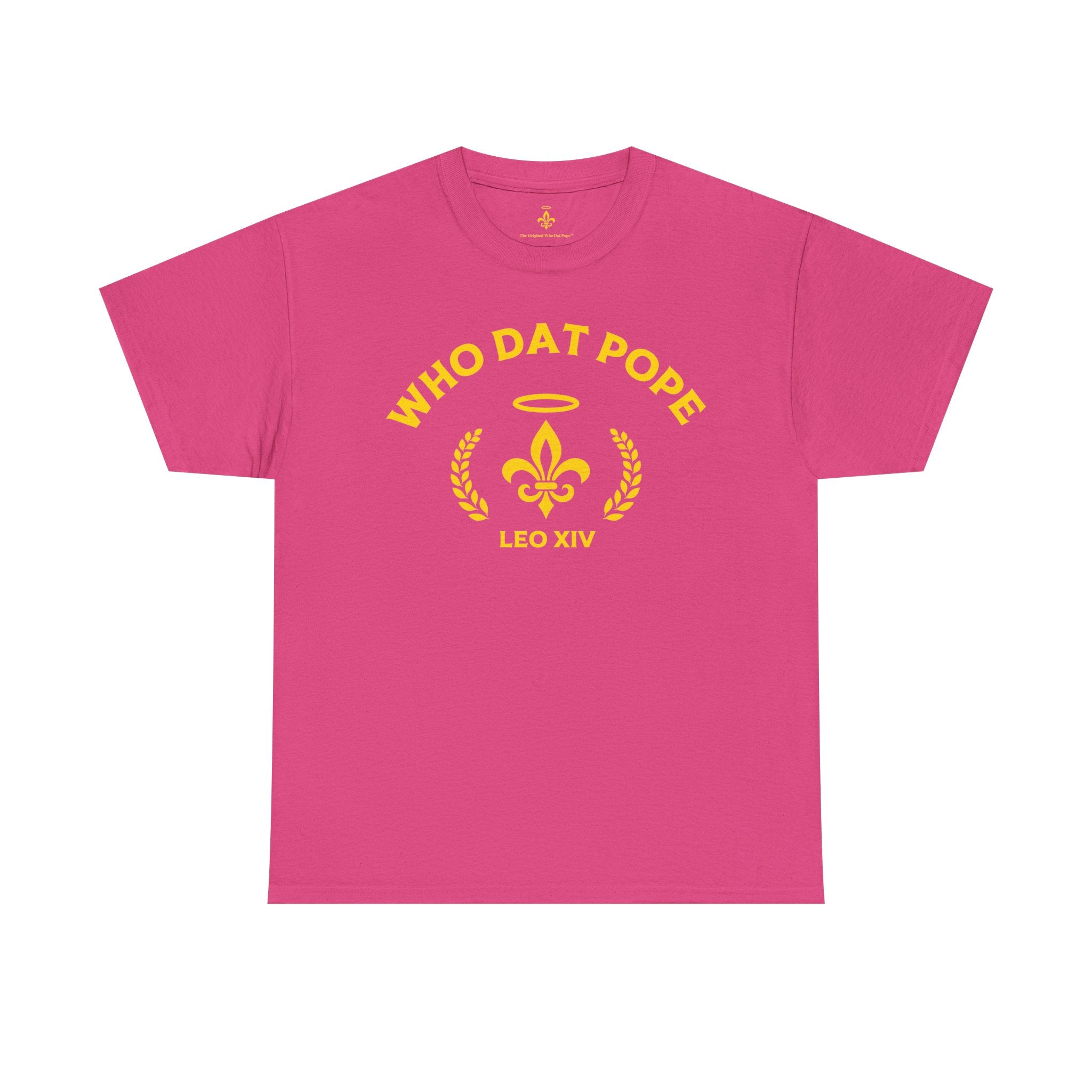 Who Dat Pope T-Shirt | Unisex Heavy Cotton Tee | Gift for Pope Lovers | Mardi Gras Apparel