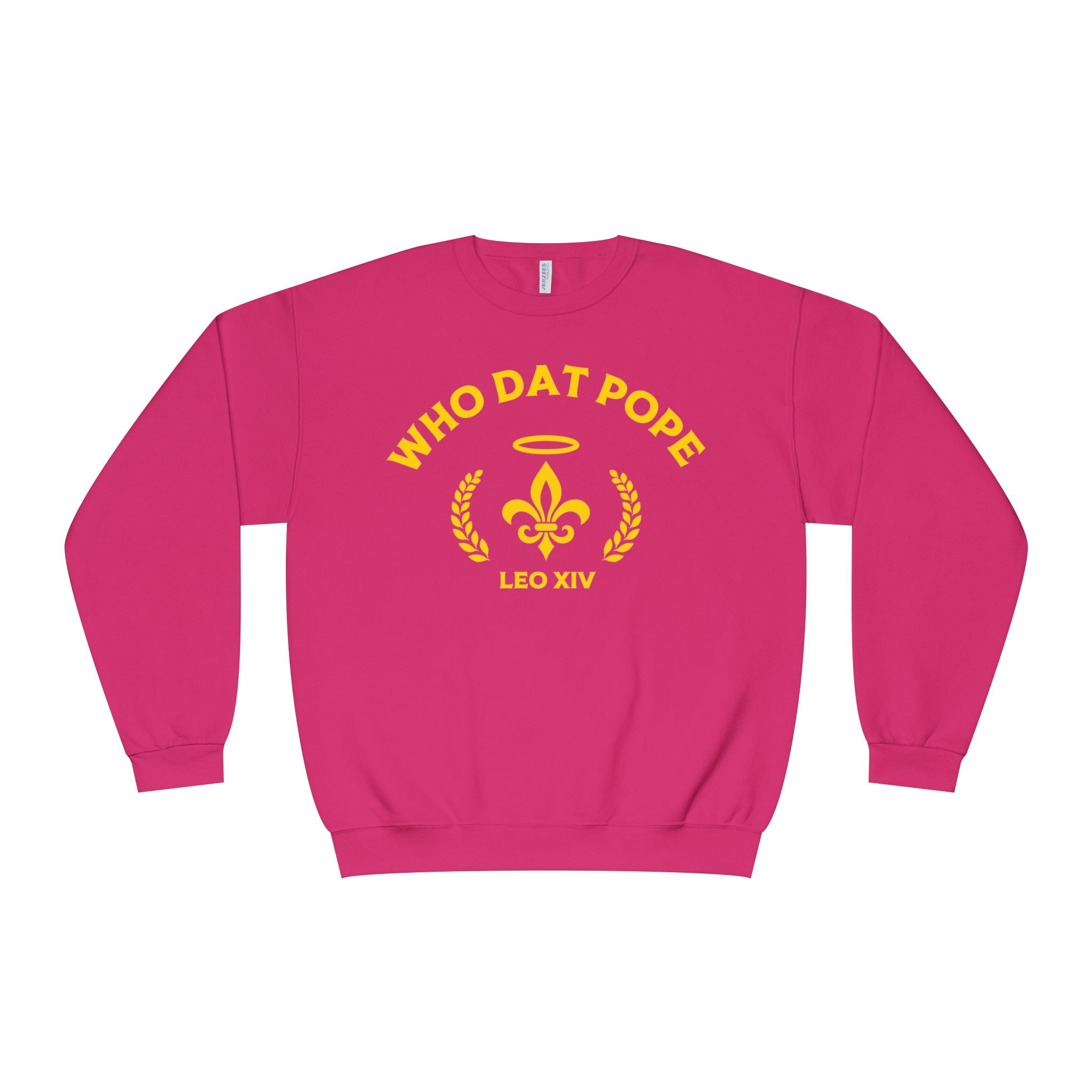 Who Dat Pope Crewneck Sweatshirt, Unisex Sweatshirt, Fun Graphic Sweatshirt, Unique Gift, Casual Wear, Comfortable Fashion