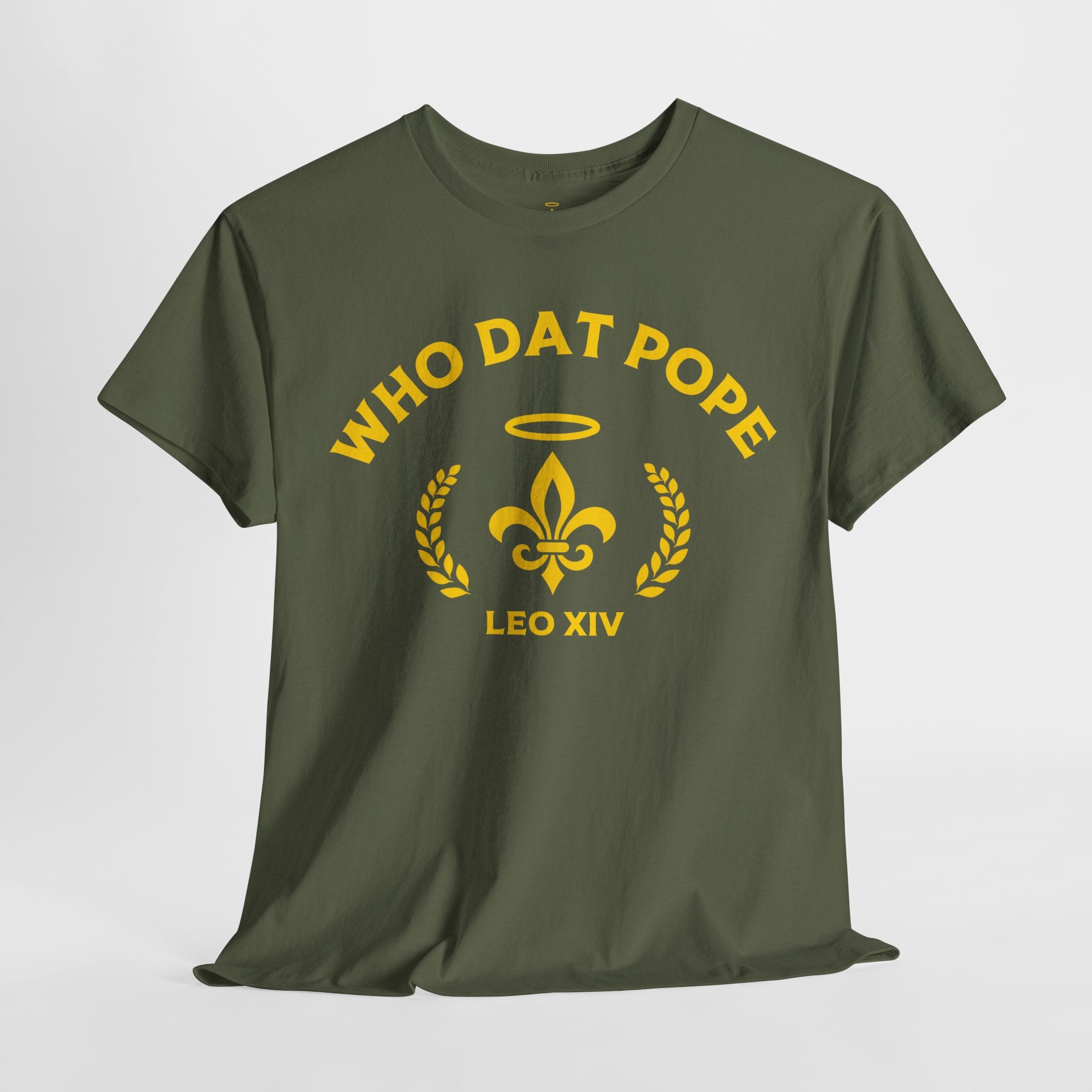 Who Dat Pope T-Shirt | Unisex Heavy Cotton Tee | Gift for Pope Lovers | Mardi Gras Apparel