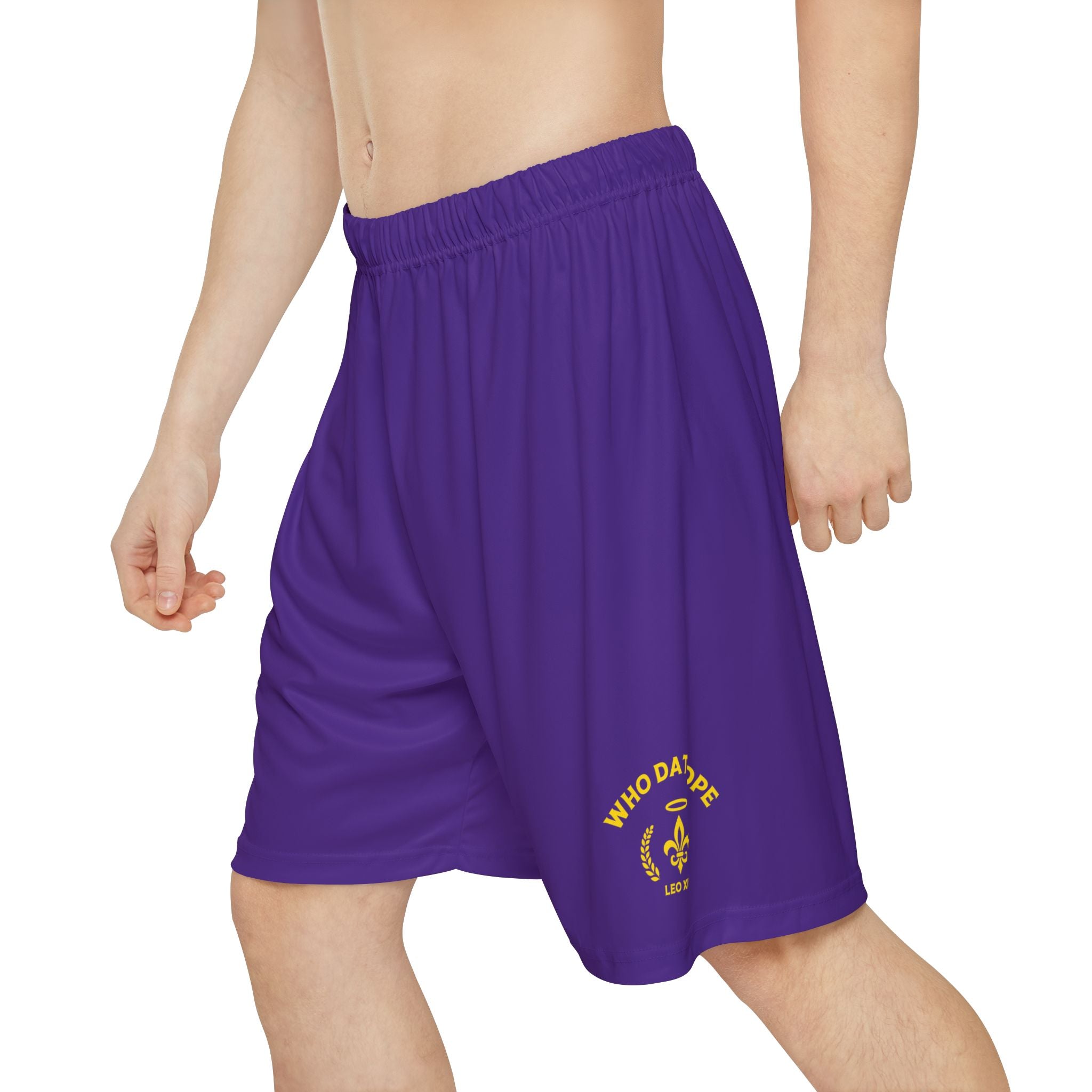 Men's Sports Shorts - Who Dat Pope, Athletic Wear, Casual Shorts, Game Day Gear, Trendy Workout Shorts, Unique Gift