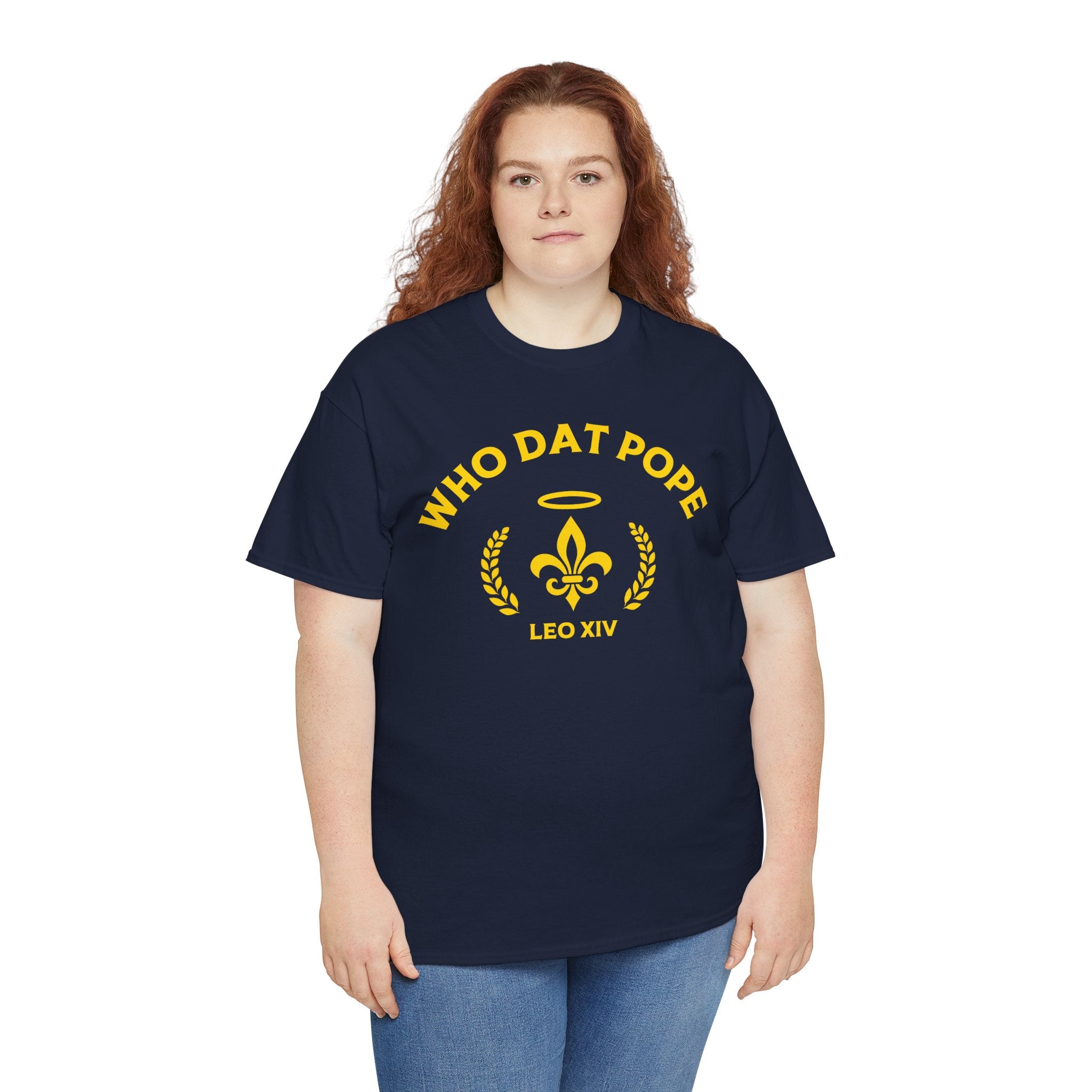 Who Dat Pope T-Shirt | Unisex Heavy Cotton Tee | Gift for Pope Lovers | Mardi Gras Apparel