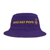 Who Dat Pope Bucket Hat (Purple)