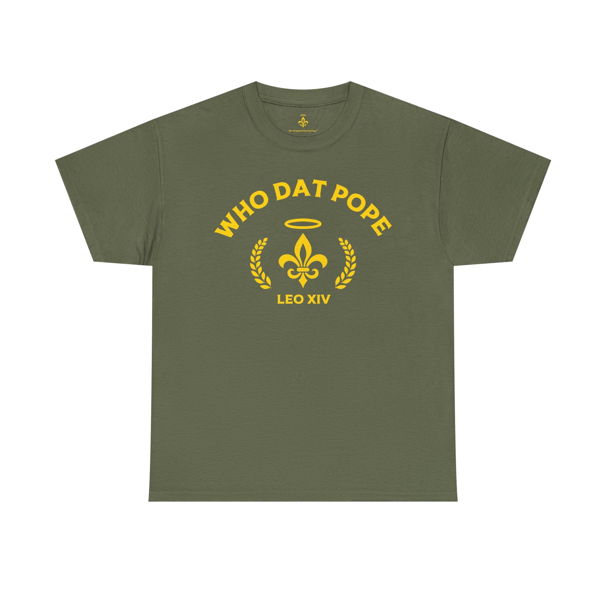 Who Dat Pope T-Shirt | Unisex Heavy Cotton Tee | Gift for Pope Lovers | Mardi Gras Apparel