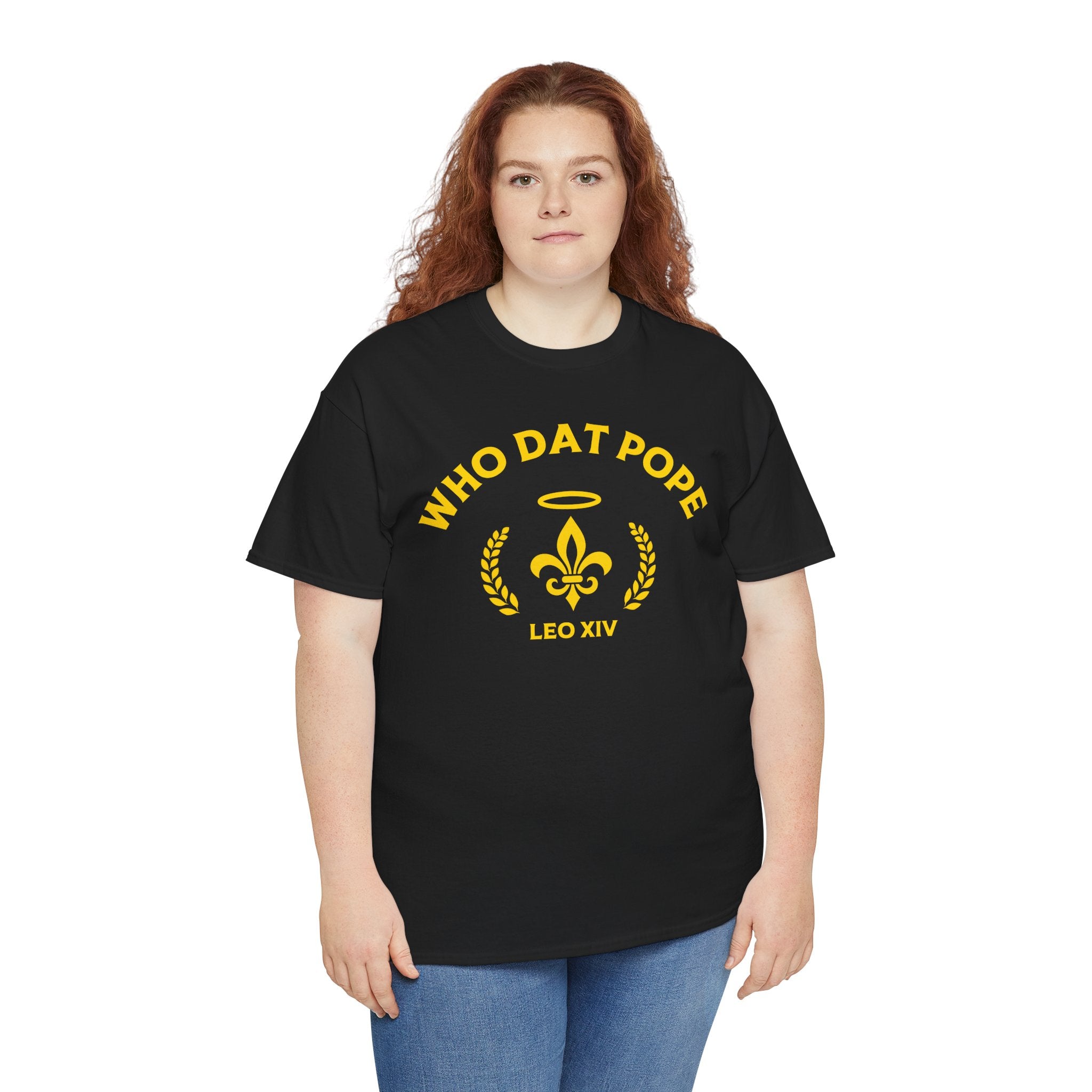 Who Dat Pope T-Shirt | Unisex Heavy Cotton Tee | Gift for Pope Lovers | Mardi Gras Apparel