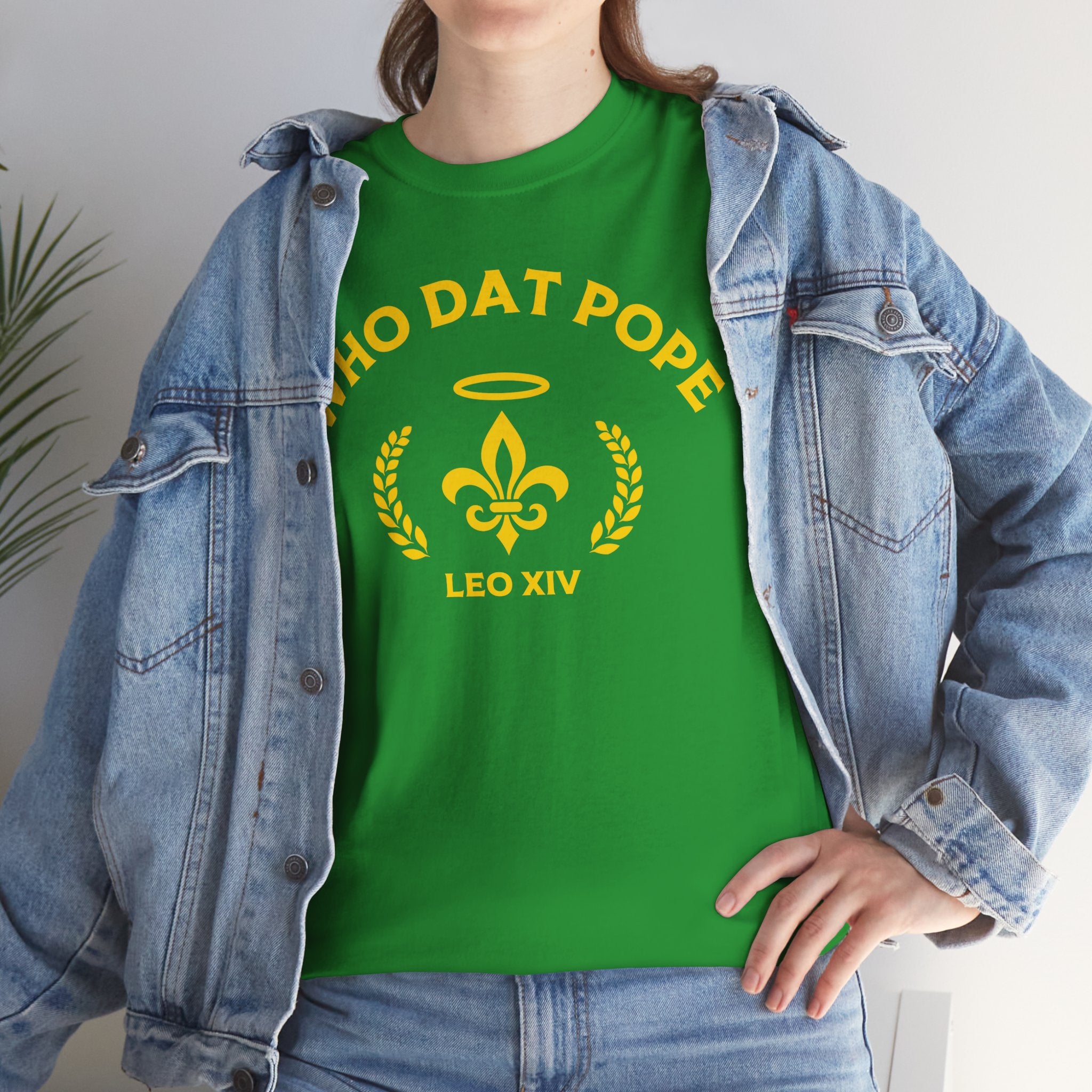 Who Dat Pope T-Shirt | Unisex Heavy Cotton Tee | Gift for Pope Lovers | Mardi Gras Apparel
