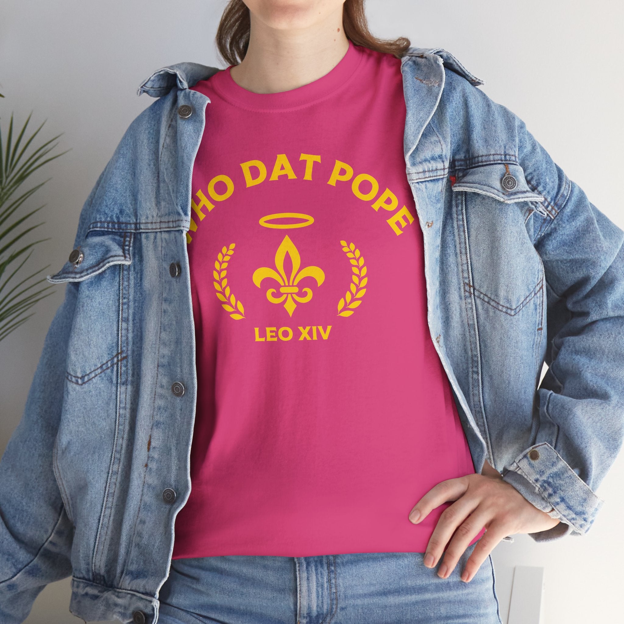 Who Dat Pope T-Shirt | Unisex Heavy Cotton Tee | Gift for Pope Lovers | Mardi Gras Apparel
