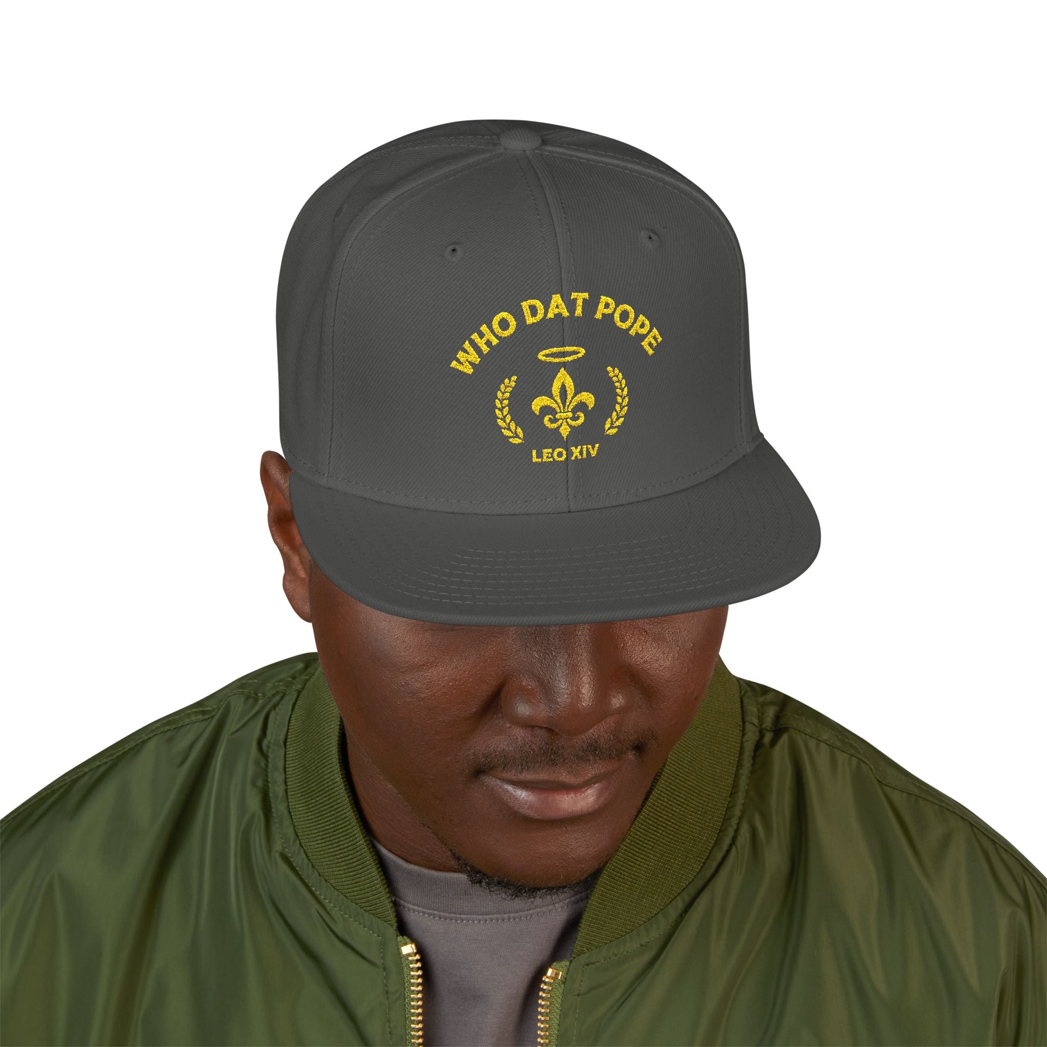 Stylish Snapback Hat, Trendy Embroidered Cap, Gift for Him, Casual Streetwear, Perfect for Festivals