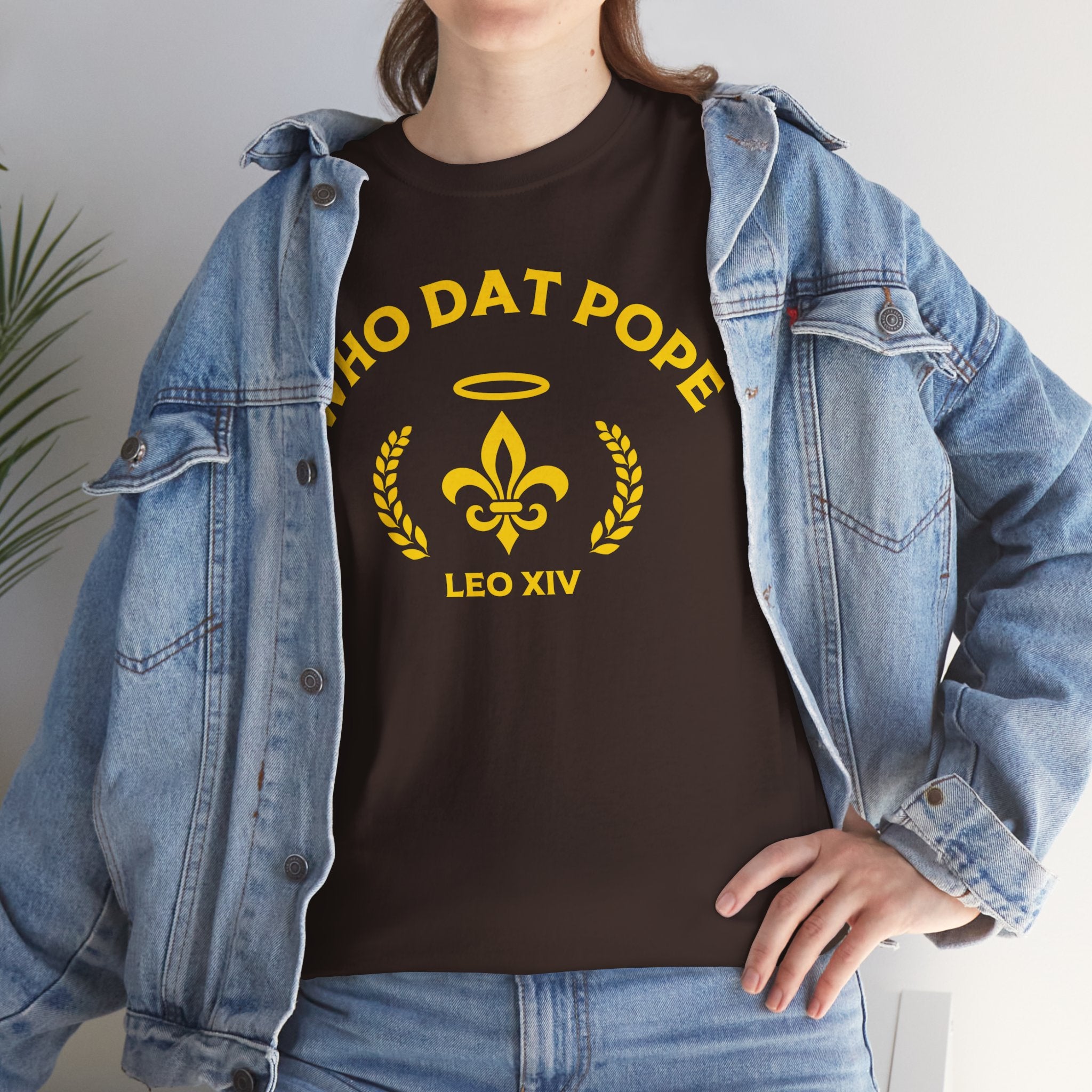 Who Dat Pope T-Shirt | Unisex Heavy Cotton Tee | Gift for Pope Lovers | Mardi Gras Apparel