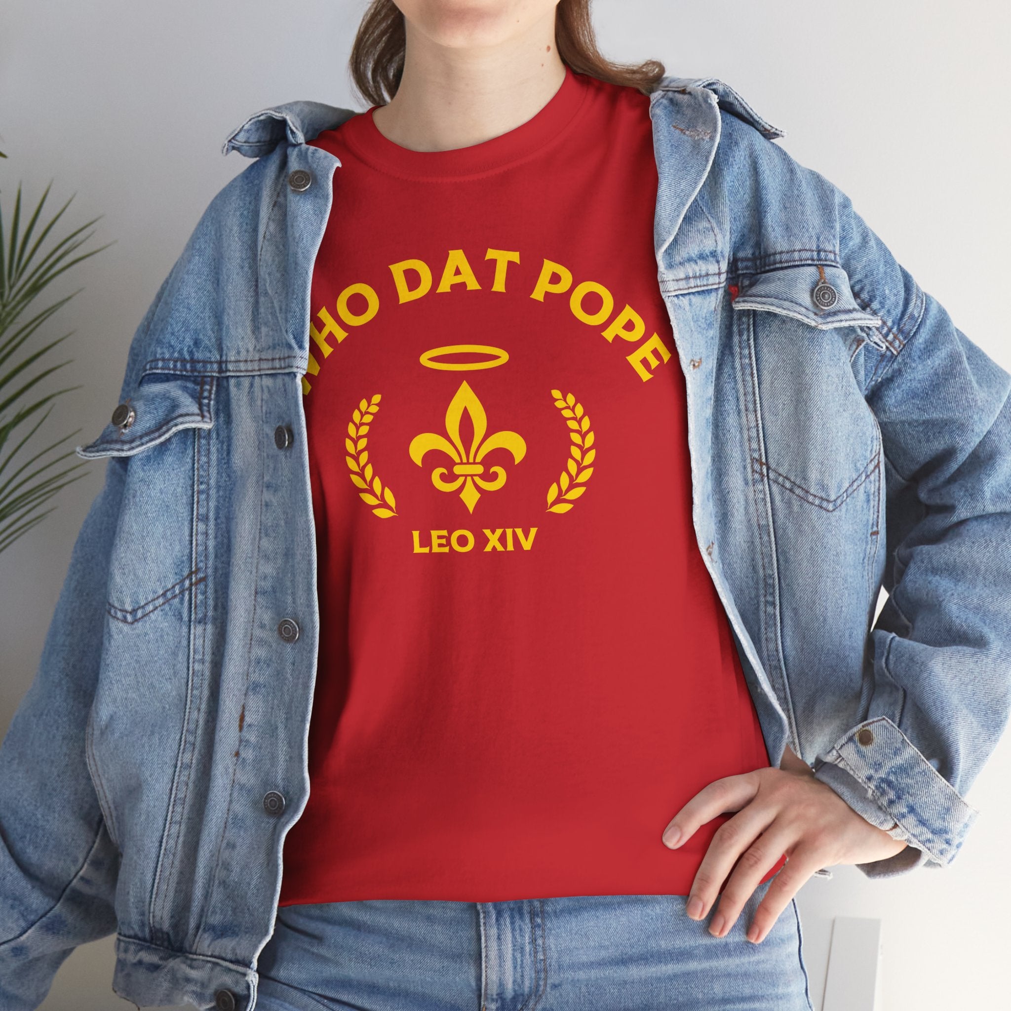 Who Dat Pope T-Shirt | Unisex Heavy Cotton Tee | Gift for Pope Lovers | Mardi Gras Apparel