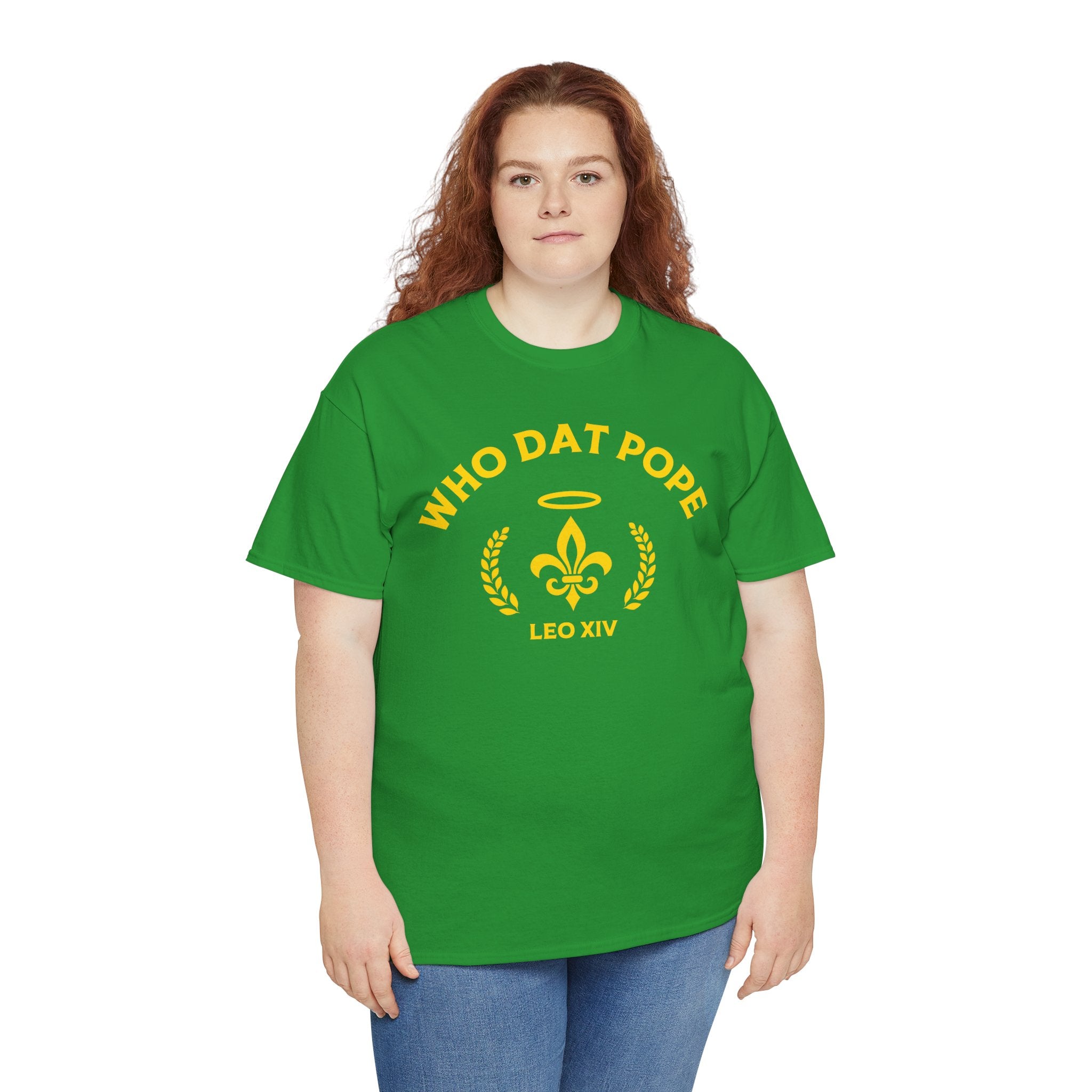 Who Dat Pope T-Shirt | Unisex Heavy Cotton Tee | Gift for Pope Lovers | Mardi Gras Apparel