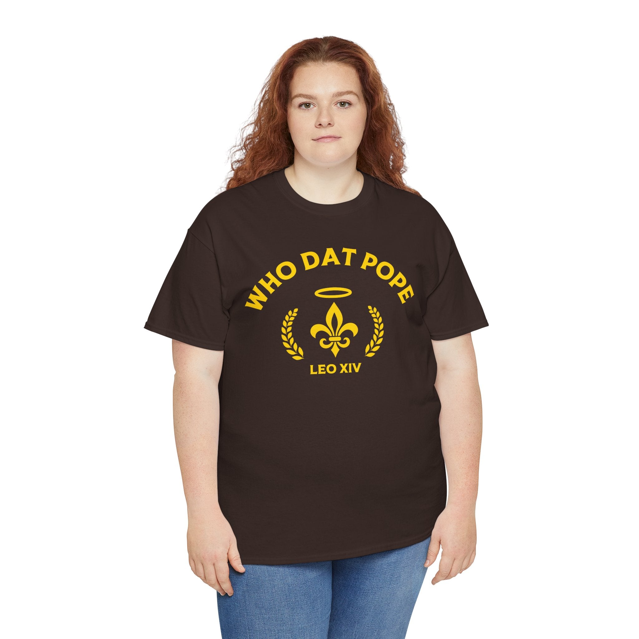 Who Dat Pope T-Shirt | Unisex Heavy Cotton Tee | Gift for Pope Lovers | Mardi Gras Apparel