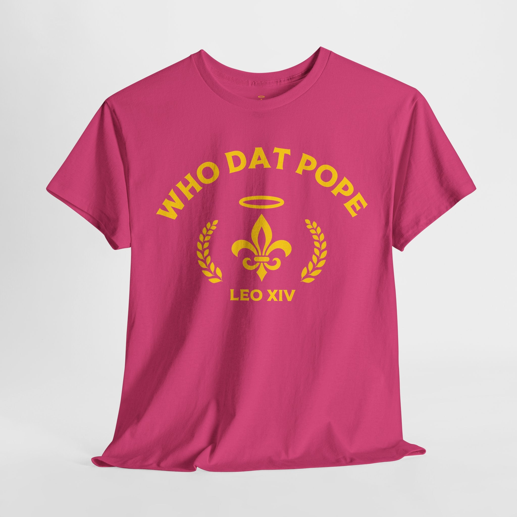 Who Dat Pope T-Shirt | Unisex Heavy Cotton Tee | Gift for Pope Lovers | Mardi Gras Apparel