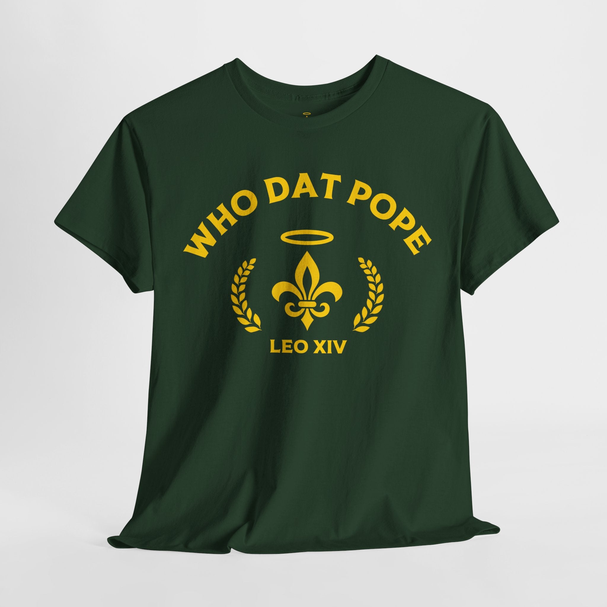 Who Dat Pope T-Shirt | Unisex Heavy Cotton Tee | Gift for Pope Lovers | Mardi Gras Apparel