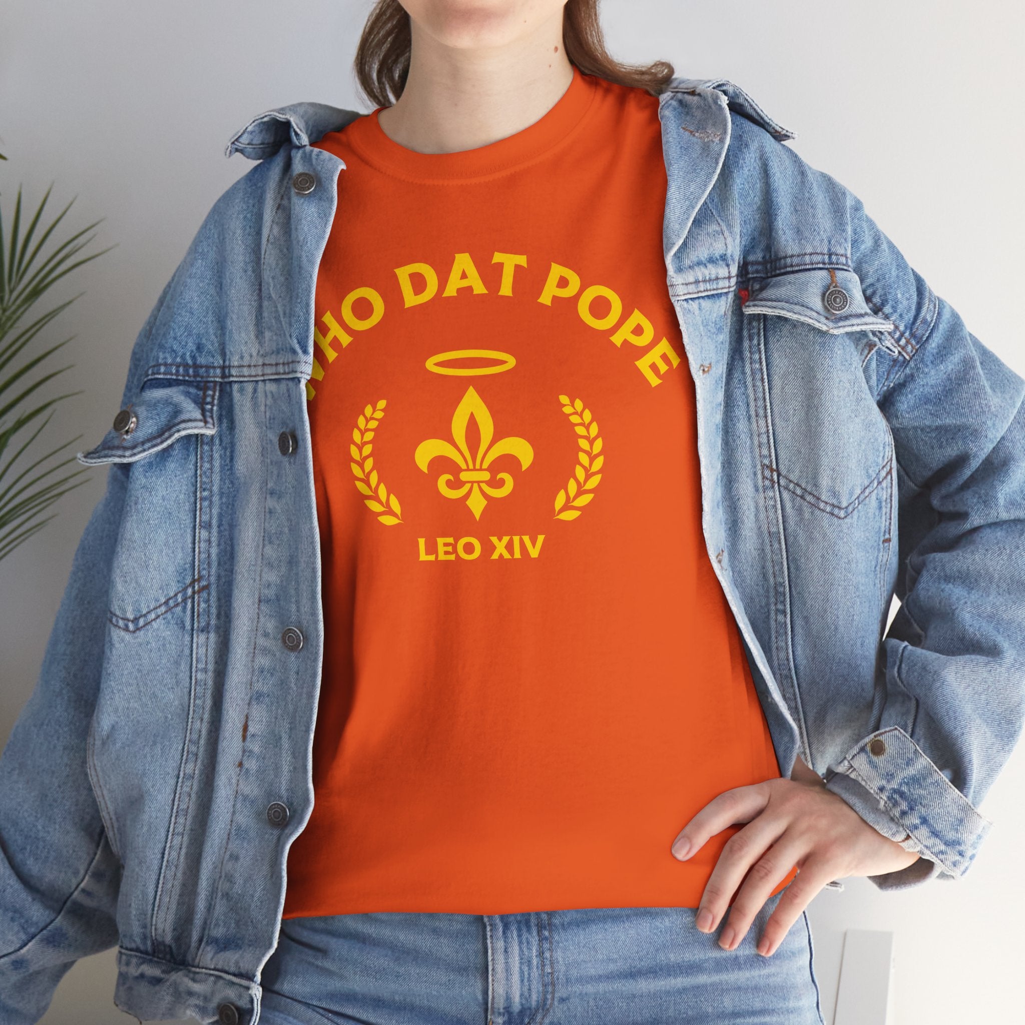 Who Dat Pope T-Shirt | Unisex Heavy Cotton Tee | Gift for Pope Lovers | Mardi Gras Apparel