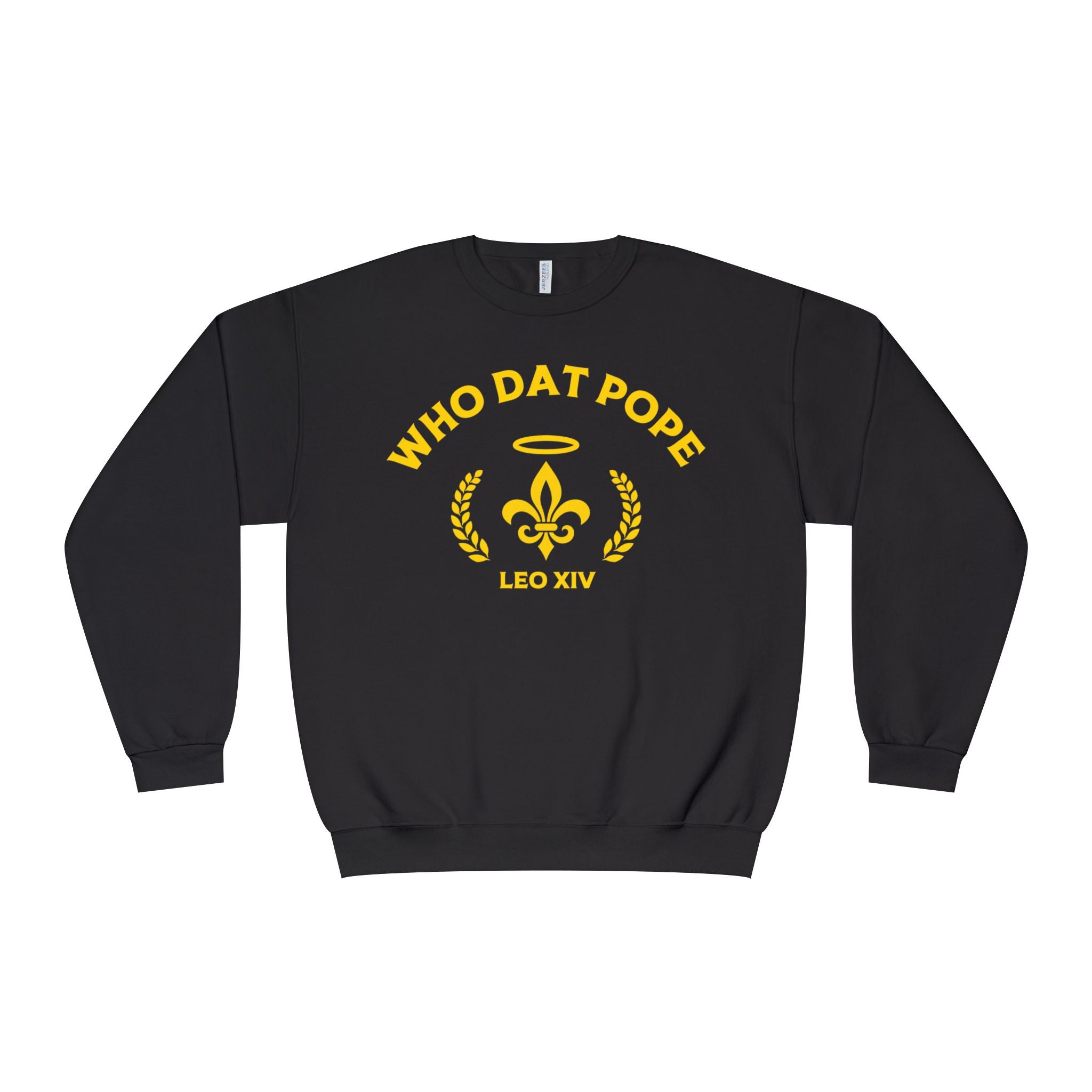 Who Dat Pope Crewneck Sweatshirt, Unisex Sweatshirt, Fun Graphic Sweatshirt, Unique Gift, Casual Wear, Comfortable Fashion