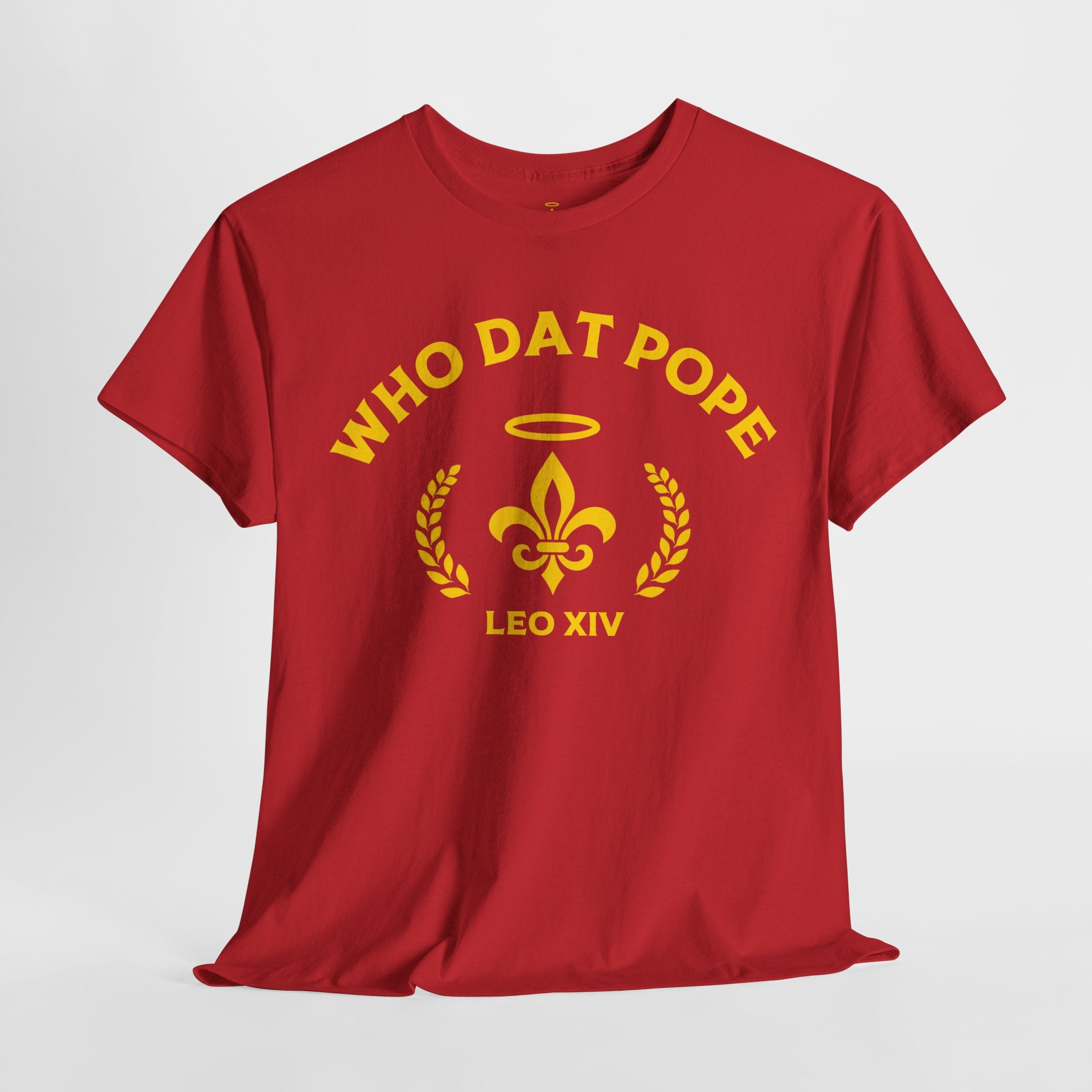 Who Dat Pope T-Shirt | Unisex Heavy Cotton Tee | Gift for Pope Lovers | Mardi Gras Apparel